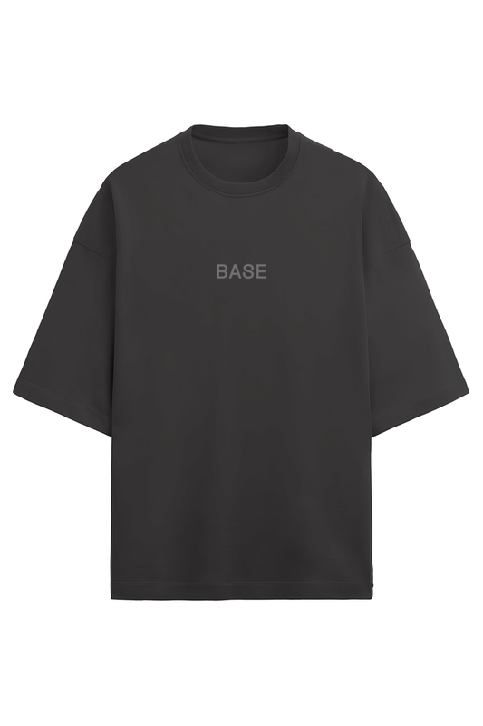 BASE BLACK  Oversized Tee