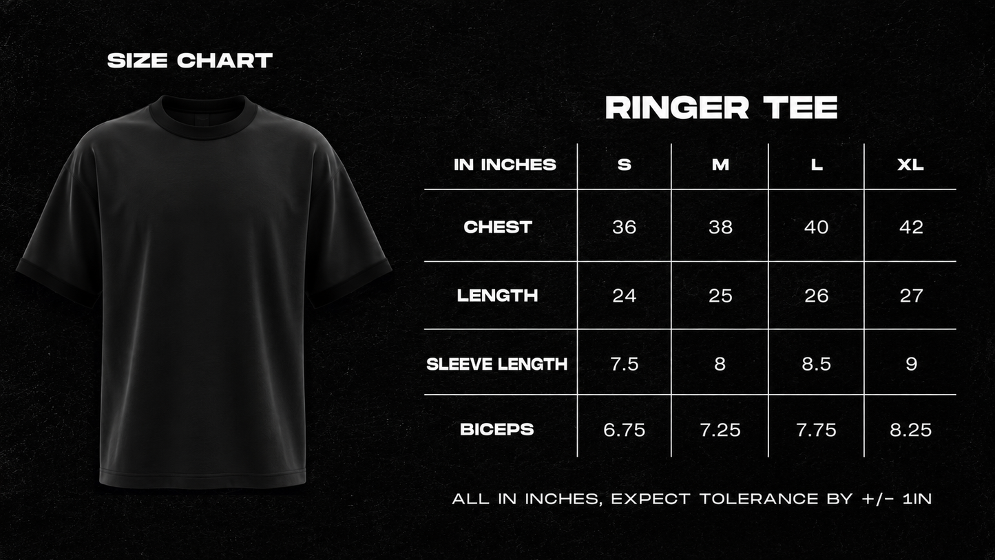 Base Ringer Tee | Blue & White