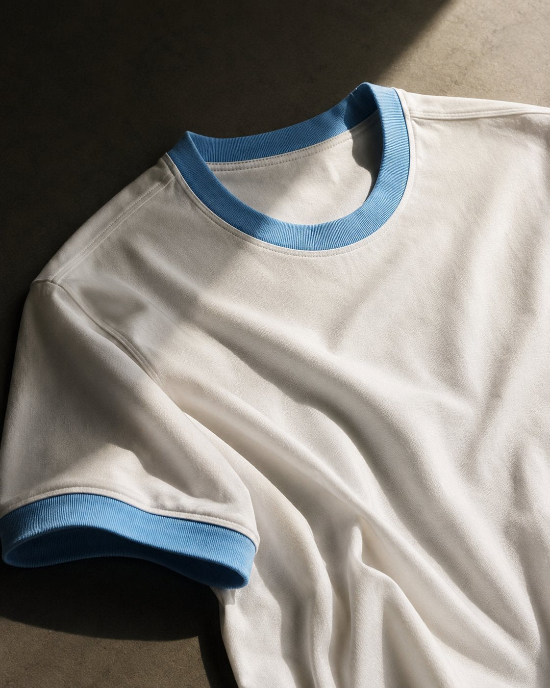 BASE Ringer Tee - Blue & White