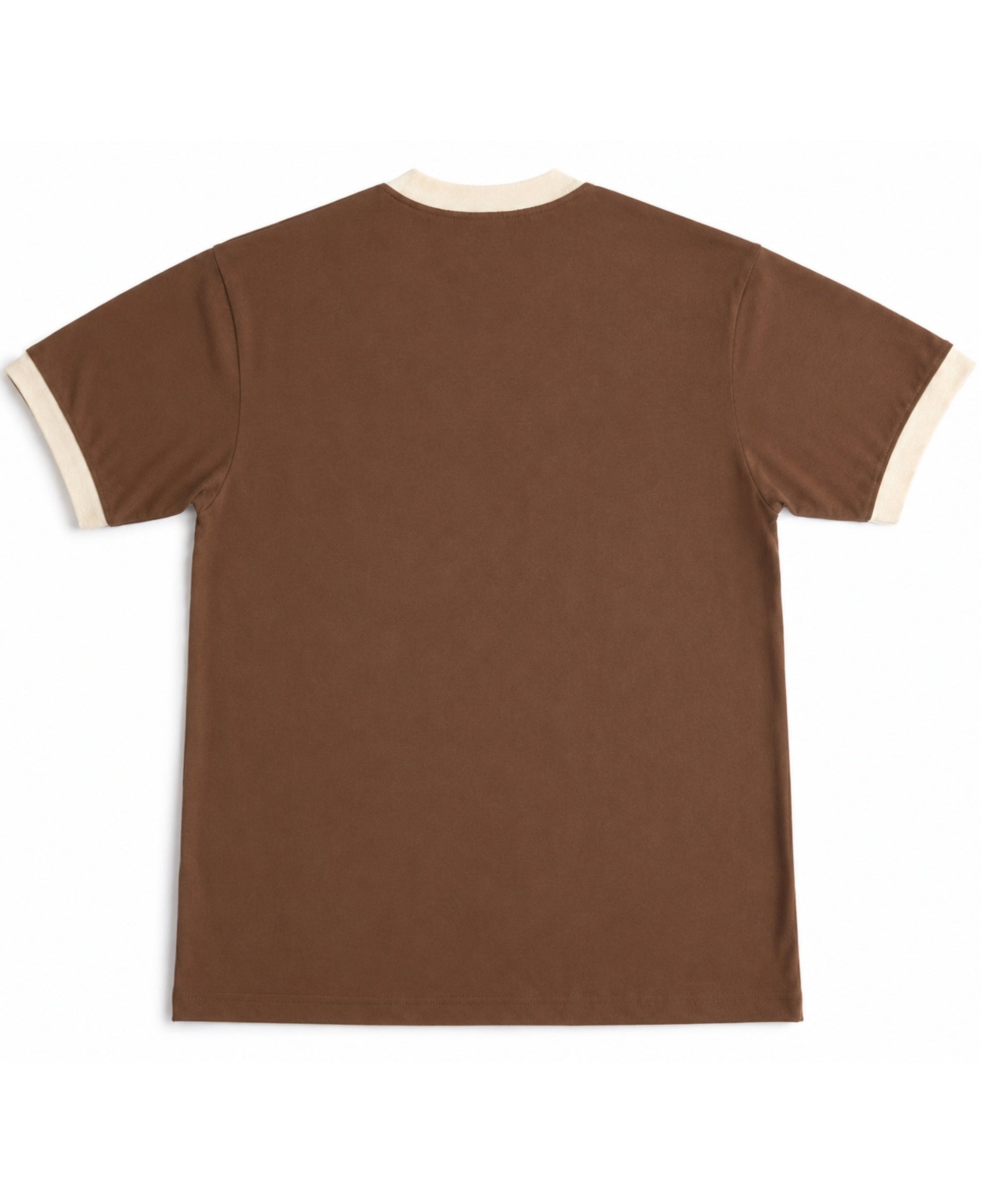 BASE Ringer Tee - Mousse & Cream